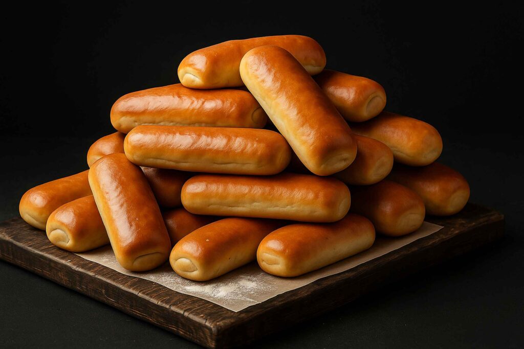 Schaal met worstenbroodjes gemaakt door Smaak Den Bosch